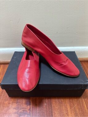 Martiniano Red Leather Glove Shoes